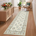 Runner Rug for Hallway Entryway 2.5x8 Farmhouse Floral Non-Slip Machine by GarveeHome