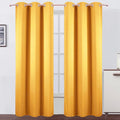 LEMOMO Yellow Thermal Blackout Curtains/42 x 95 Inch/Set of 2 Panels Room by Lemomo
