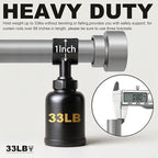 Lootkell 2 Pack Modern Silver Curtain Rods Set - Image 5