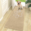 OLANLY Dog Door Mat for Muddy Paws 70x24, Paw Print Design, Absorbs Moisture by OLANLY