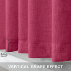 Hot Pink Curtains 45 Inch Length - Image 5