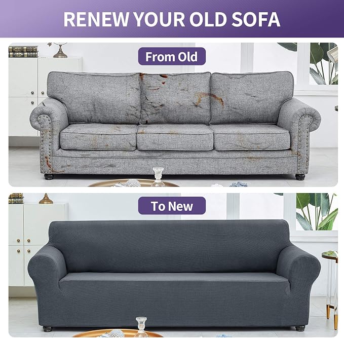 Joccun Stretch Loveseat Couch Cover Slipcover, 1-Piece Sofa Cover - Image 6