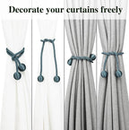 Curtain Tiebacks Outdoor Elegant Decorative Tie Backs Modern Rope Tiebacks - Image 3