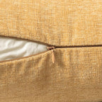 MIULEE Pack of 2 Couch Throw Pillow Covers 18x18 Inch Soft Beige Yellow - Image 3