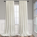 Pitalk Ivory Cream Curtains 86 Inches Long by Pitalk
