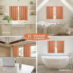 LAMIT Terracotta 48 Inch Linen Curtains - Image 6
