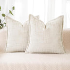 HPUK Fall Chenille Soft Throw Pillow Covers 18x18 Set of 2, Accent Cushion by HPUK