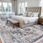 10x14 Washable Vintage Area Rug: Indoor Extra Large Rugs - Image 2
