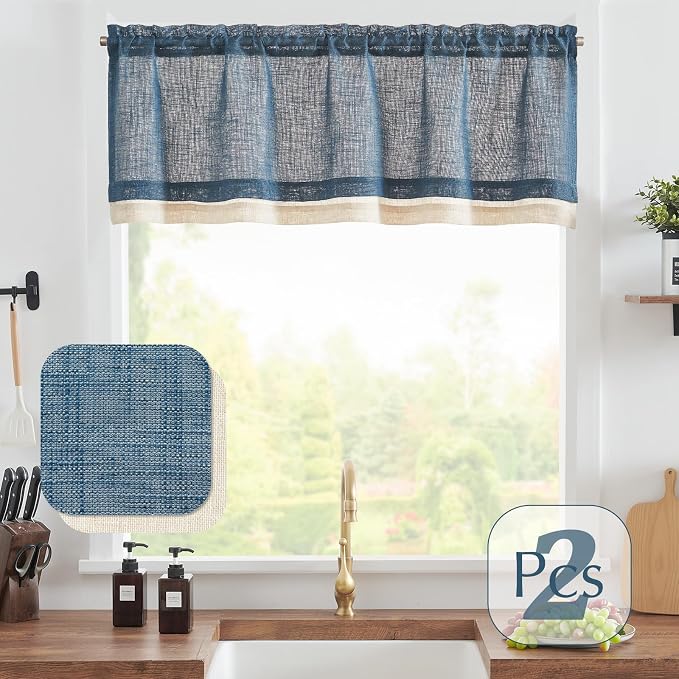 jinchan Linen Farmhouse Valances - Image 4