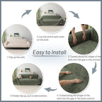 MYSKY HOME Couch Covers for 2 Cushion Couch Sofa, Chenille L Shape Sectional - Image 7