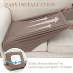 Couch Cushion Covers for Sectional Sofa L Shape Washable Separate Seat Chaise - Image 5