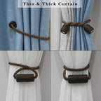 2 Pack Strong Magnetic Curtain Tiebacks Outdoor Elegant Decorative Tie Backs - Image 5