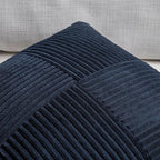 Fancy Homi 2 Packs Navy Blue Samll Decorative Throw Pillow Covers 14x14 Inch - Image 3