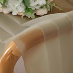 OVZME Taupe Sheer Curtains 72 Inches Long 2 Panels - Image 5
