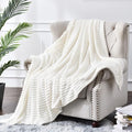 BEDELITE Fleece Blanket Twin Size – 3D Ribbed Jacquard Soft and Warm Decorative by BEDELITE