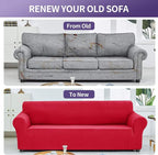 Joccun Christmas Stretch Loveseat Couch Cover Slipcover, 1-Piece Sofa Cover - Image 6