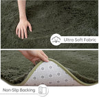 Goideal Fluffy Rug for Bedroom Living Room, 7x10 Olive Green Area Rugs - Image 6