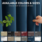 Joydeco Blackout Patio Sliding Door Curtains 84 Inches Long, Grommet Privacy - Image 9