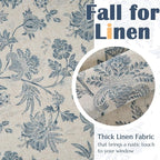 jinchan Floral Valance Curtain Linen Kitchen Valance - Image 8