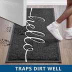 EARTHALL Funny Hello Mats Outside/Inside 59"x35", Front Door Mat Outdoor - Image 4