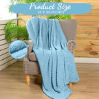 Buryeah 12 Pcs Flannel Throw Blanket Bulk 50 x 60 in Sleepover Blanket Outdoor - Image 2