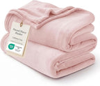 Bedsure GentleSoft Fleece Bed Blankets Full Size Pink by BEDSURE