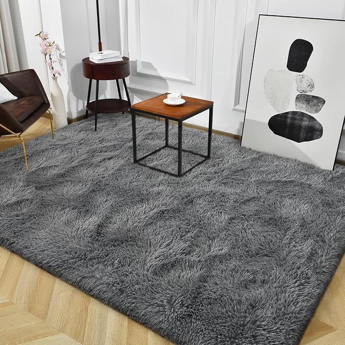 TWINNIS Super Soft Shaggy Rugs Fluffy Carpets, 5x8 Feet, Indoor Modern Plush - Image 9