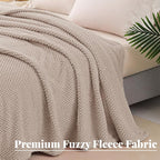 Whale Flotilla Queen Size Fuzzy Fleece Blanket - Image 5