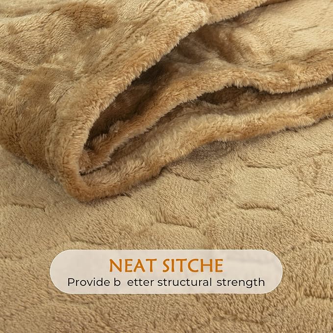 TOONOW Fleece Bed Blanket Queen Size 90x90 inches, Super Soft Fluffy Fuzzy - Image 5