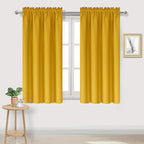 DWCN Yellow Room Darkening Blackout Curtains by DWCN