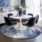 Washable Area Rugs 6ft Non-Slip Modern Abstract Soft - Image 4