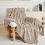 50x70 Inch Brown Throw Blanket - Image 6