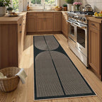 Lahome Enfys Modern Rainbow Kitchen Runner Rug, 2x8 Easy Jute Rug Runners - Image 3