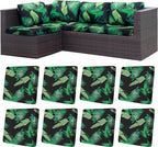 8Pcs Stretch Patio Cushion Covers, Outdoor Couch Covers Replacement, Outdoor by BIETYONE