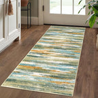 Lansny Modern Abstract Runner Rug 2x5 - Image 2