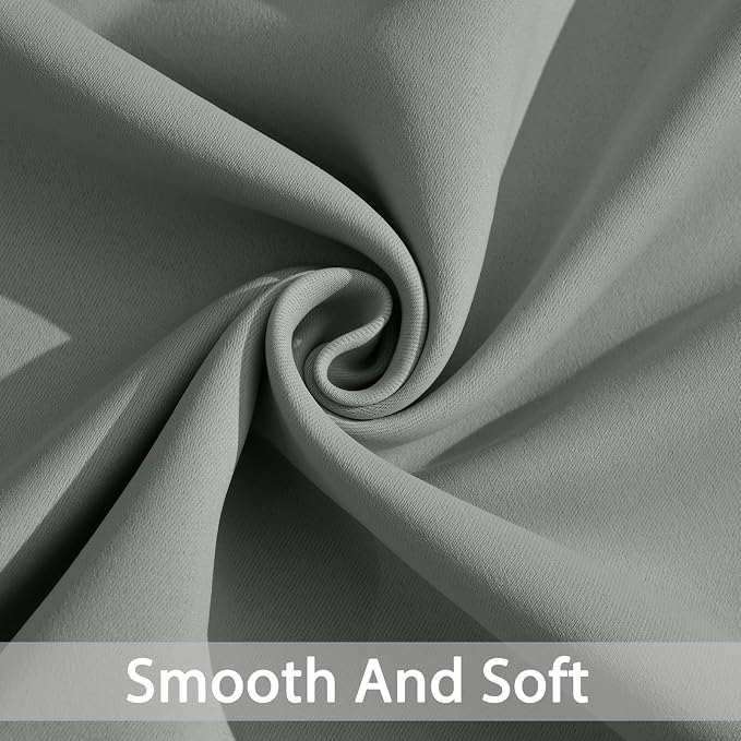 Yakamok Dove Grey Room Darking for Livingroom Dining Room Darkening Thermal - Image 3