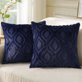 decorUhome Summer Throw Pillow Covers 20x20 Inch Set of 2, Soft Plush Faux Wool by decorUhome