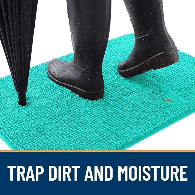 OLANLY Dog Door Mat for Muddy Paws 54x32, Absorbs Moisture and Dirt, Absorbent - Image 2