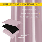 NICETOWN Bedroom Curtains Room Darkening Draperies - Image 5