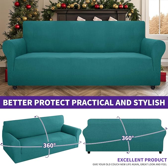 ZNSAYOTX Stretch Oversized Couch Cover Universal Sofa Covers - Image 5
