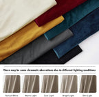 RYB HOME Camel Beige Velvet Curtains 63 inches Length - Image 5