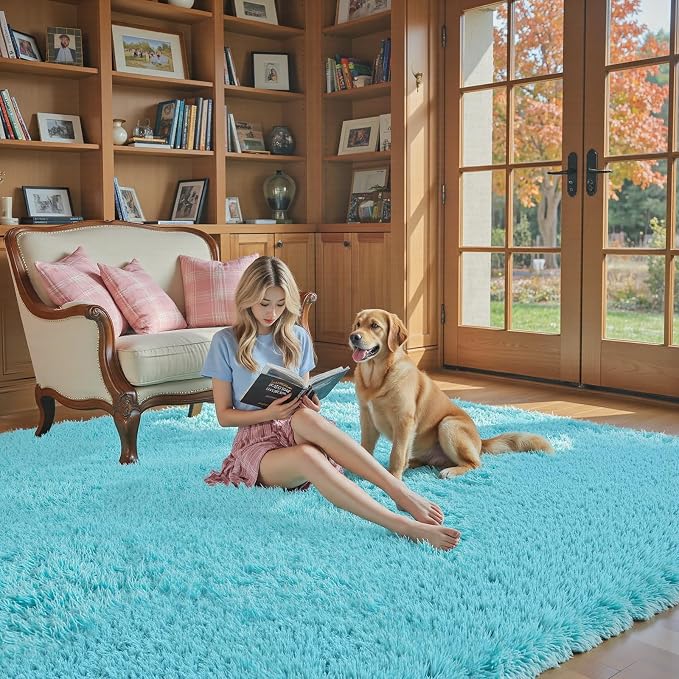 8x10 Area Rugs for Living Room Bedroom, Large Area Rug Shaggy Carpet Soft Plush - Image 3