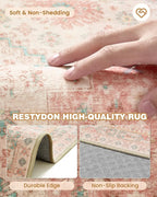 Kitchen Runner Rug Non Slip Washable 2.5x8, Soft Low Pile Entryway Rug Runners - Image 5
