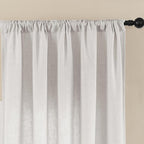 Joydeco Linen Curtains for Living Room, Light Filtering Rod Pocket Back Tab - Image 4