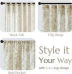 jinchan Linen Floral Curtains 84 Inch Length - Image 8