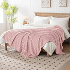 50x70 Inch Pink Throw Blanket - Image 3