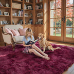 Rugs for Living Room 6x9, Alfombras para Salas Shag Large Plush Soft Area Rug - Image 4