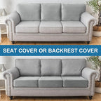 Couch Cover Stretch Velvet Sofa Cushion Cover 3-Piece - Image 7
