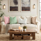 decorUhome Throw Pillow Covers 24x24 Inch Set of 2, Soft Plush Faux Wool Pink - Image 3