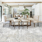 9x12 Area Rug for Living Room, Washable Modern Abstract Large Area Rug Neutral - Image 5